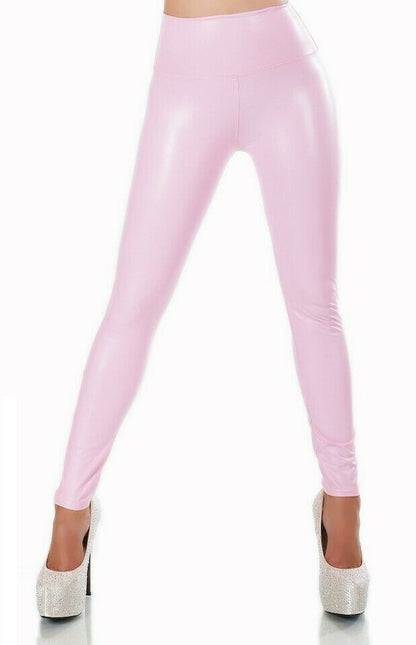 Leggings Térmicos Mujer Wetlook Aspecto Cuero Milax-Fashion