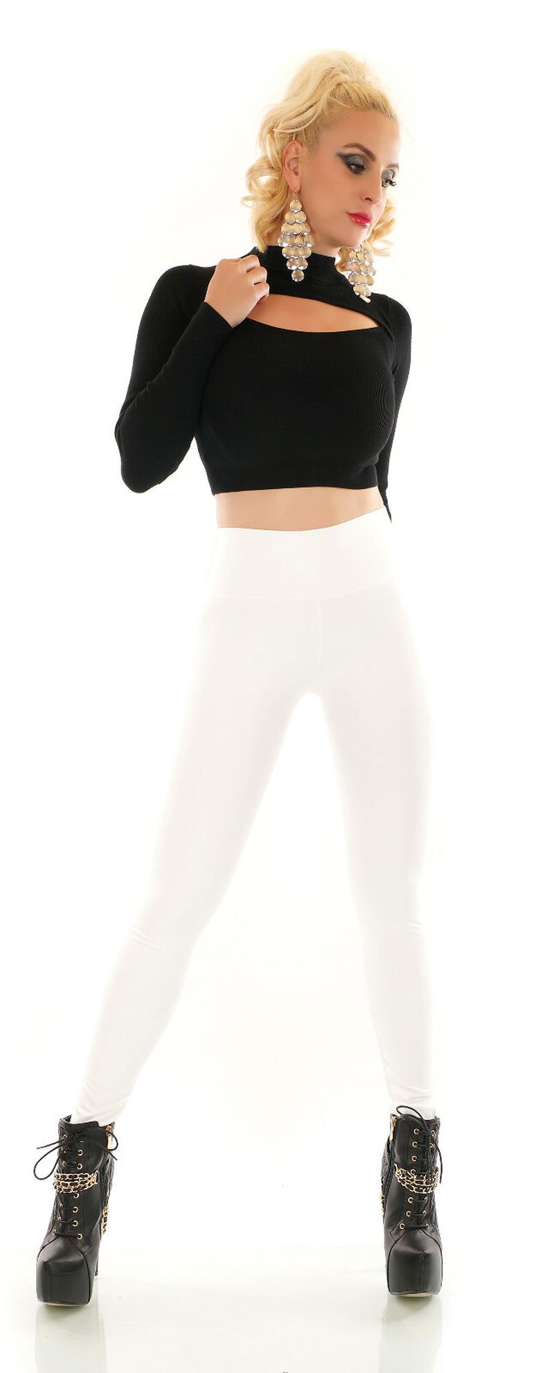 Leggings Térmicos Mujer Wetlook Aspecto Cuero Milax-Fashion